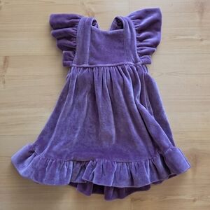 Kate Quinn Purple Velour Dress 6-12M